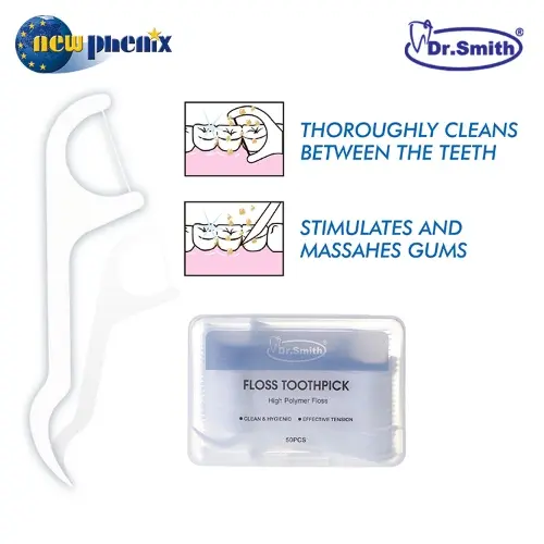 Portable 50 Dental Floss Picks Per Box (7)